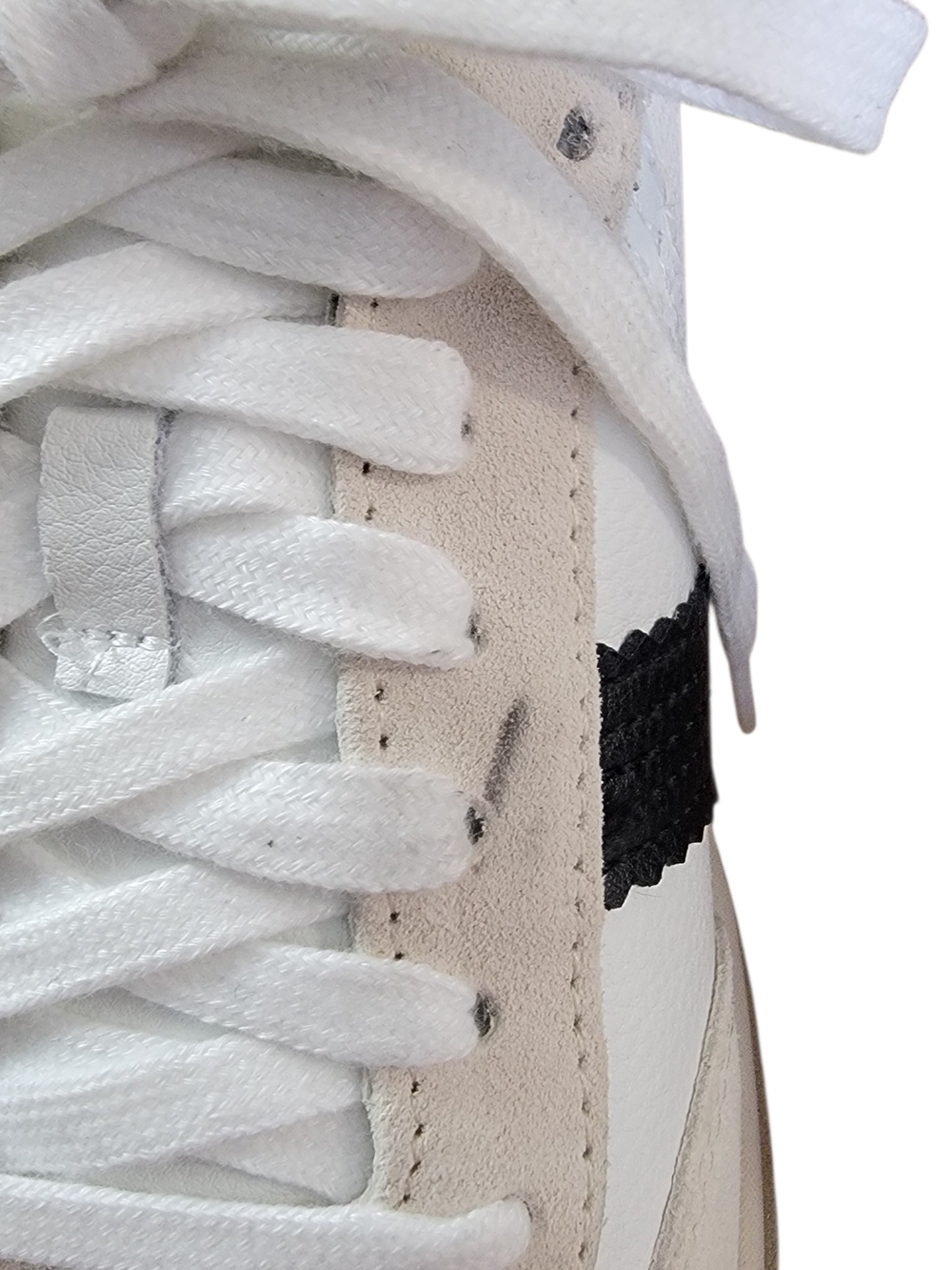 Vionic City Walk White Leather Athletic Sneaker with Black Stripe and Gum Sole - Picture 10 of 11